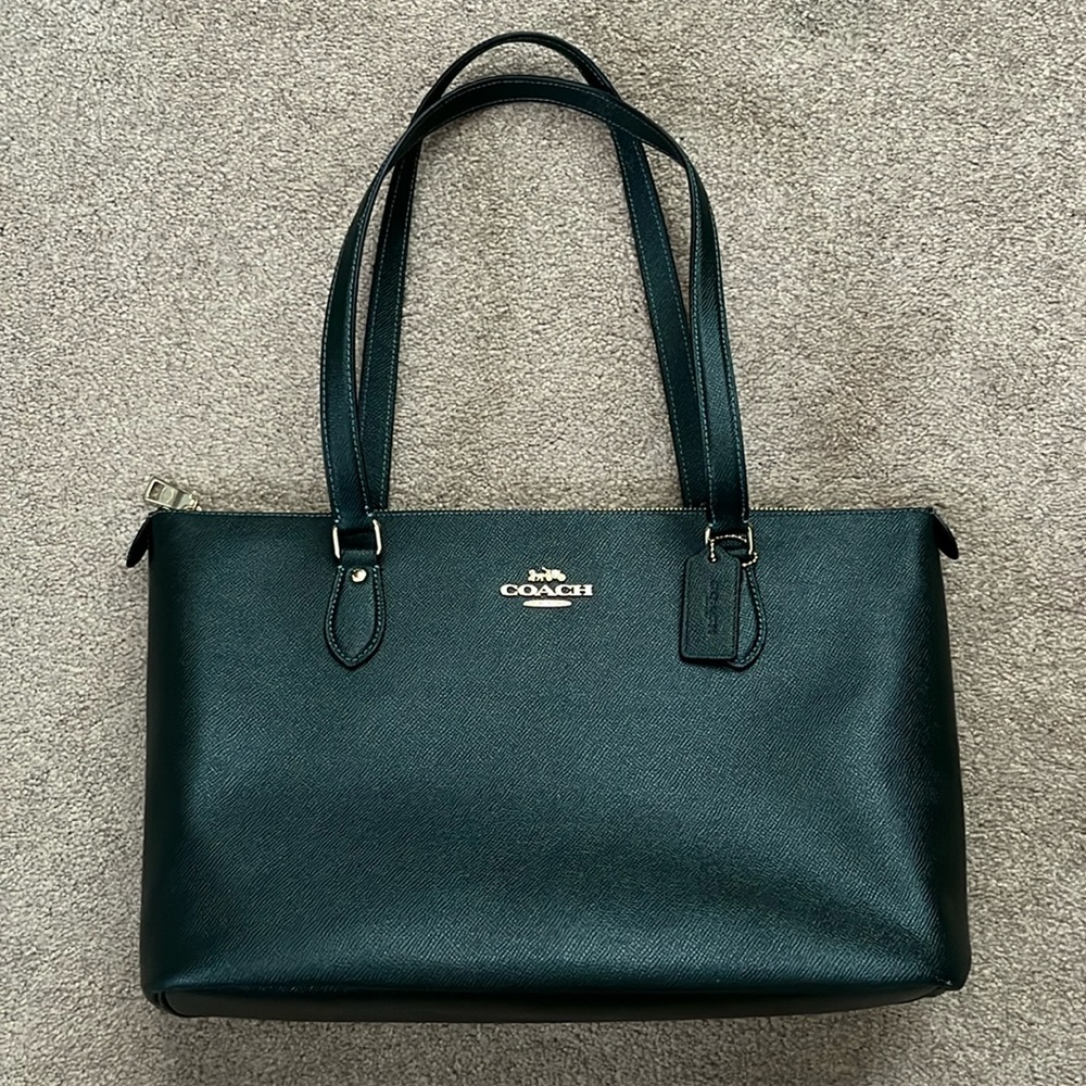 Coach Cavas File Bag, Dark Green